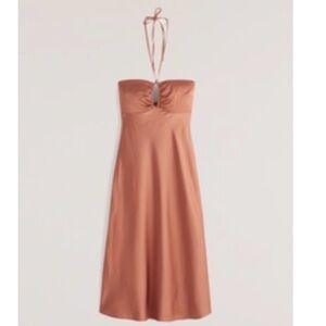 Abercrombie & Fitch halter Dress in Copper